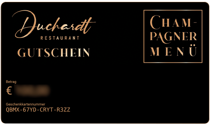 Duchardt Geschenk-Gutschein Champagner-Menü