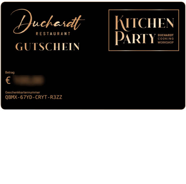 Gift voucher for a cookery course at Restaurant Duchardt